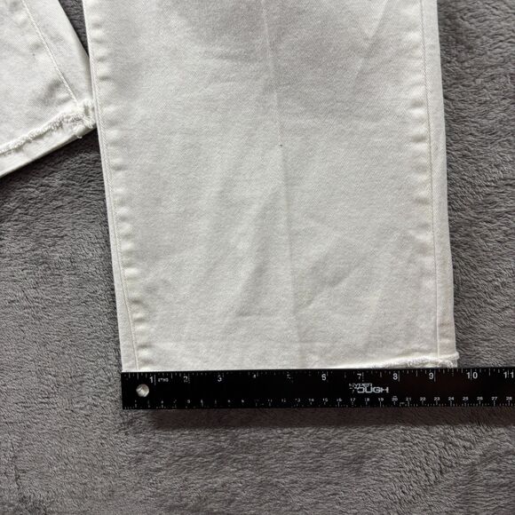 Democracy Women Jeans Ab-Technology White Denim Bootcut Coastal Size 16 H292 - Picture 7 of 10